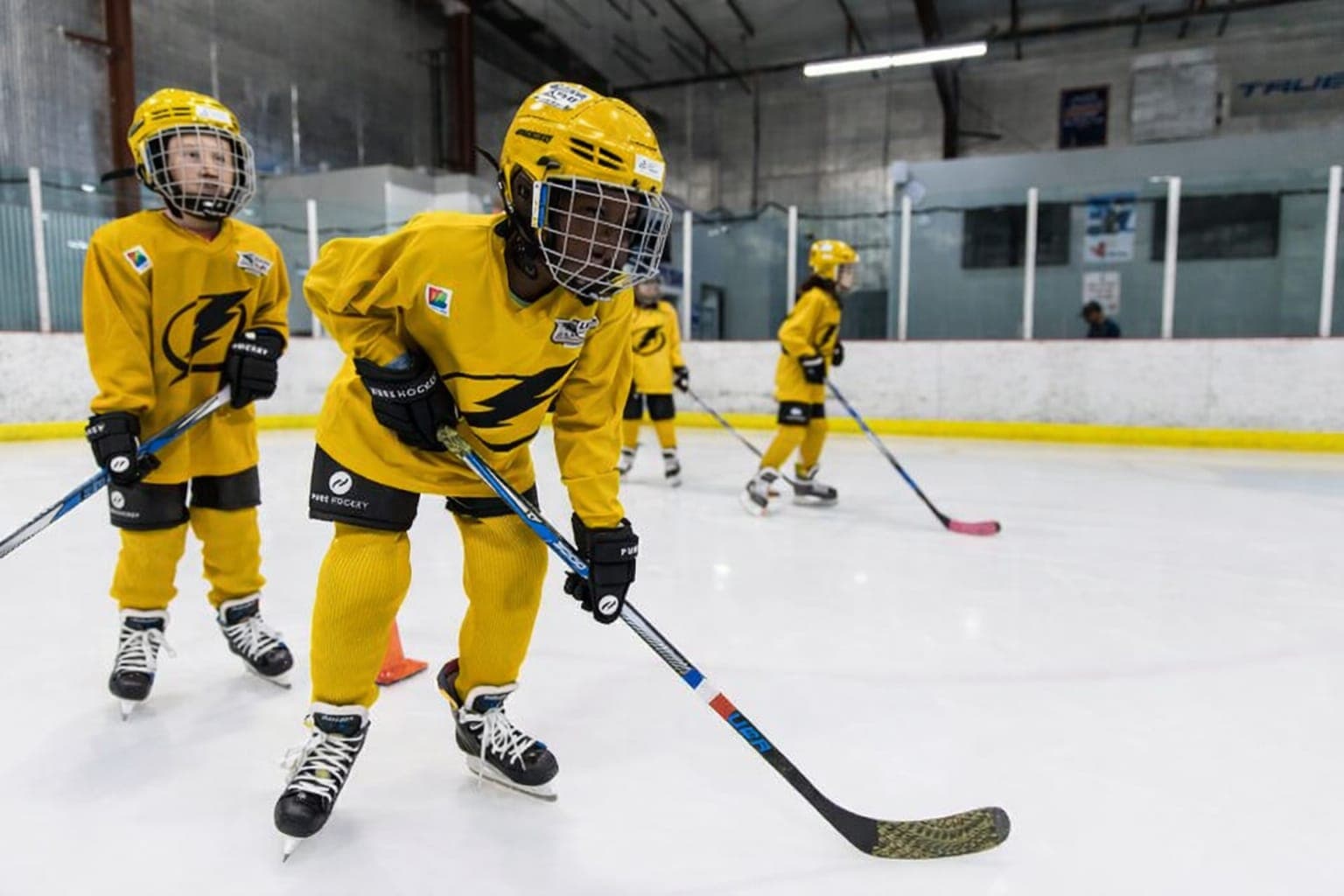 Hockey youth training drill